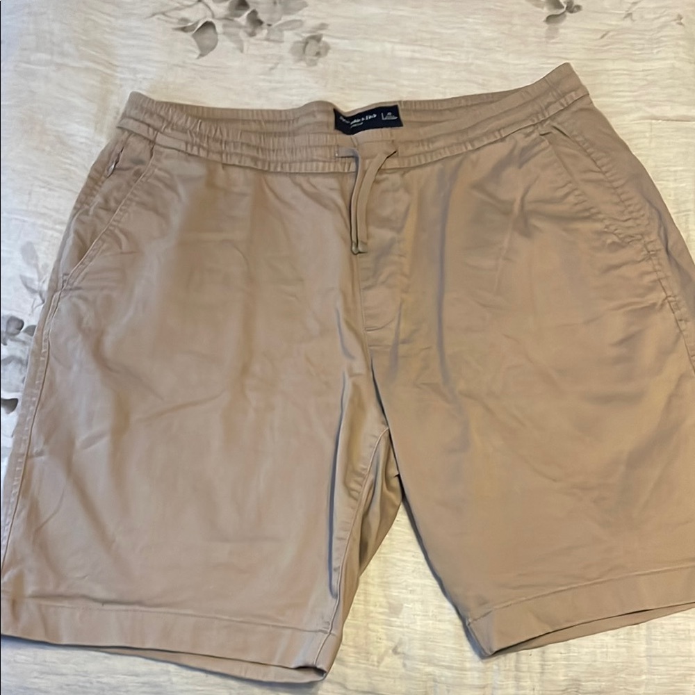 Abercrombie & Fitch Tan Flat Front Shorts